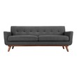 pink velvet couch sectional Modway Furniture Sofas and Armchairs Gray