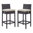 slate grey bar stools Modway Furniture Bar and Dining Espresso Beige