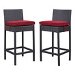 adjustable sitting stool Modway Furniture Bar and Dining Espresso Red