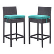 cheap outdoor bar stools Modway Furniture Bar and Dining Espresso Turquoise