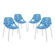 gold dining room set Modway Furniture Dining Chairs Blue