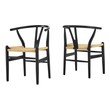farmhouse fabric dining chairs Modway Furniture Dining Chairs Black