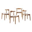 light blue dining room chairs Modway Furniture Dining Chairs Dark Walnut White
