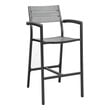 wooden kitchen stools Modway Furniture Bar and Dining Brown Gray