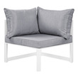 tan living room chair Modway Furniture Sofa Sectionals White Gray