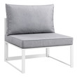 cover for outdoor loveseat Modway Furniture Sofa Sectionals White Gray