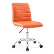 Office Chairs Modway Furniture Ripple Orange EEI-1532-ORA 848387041991 Office Chairs Orange Adjustable Swivel Chrome Metal Steel Stainless S Metal Aluminum Chrome Stainles Complete Vanity Sets 