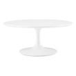 black resin coffee table Modway Furniture Tables White