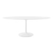 black round dining table and chairs Modway Furniture Bar and Dining Tables White