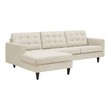 l lounge couch Modway Furniture Sofas and Armchairs Beige