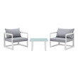 black patio sectional Modway Furniture Sofa Sectionals White Gray