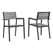 chair with black legs Modway Furniture Bar and Dining Brown Gray