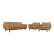 upholstered sectional with chaise Modway Furniture Sofas and Armchairs Tan