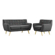 bellini sofa sleeper Modway Furniture Sofas and Armchairs Gray