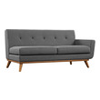sectional sofa with sofa bed Modway Furniture Sofas and Armchairs Gray