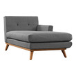 large couch with ottoman Modway Furniture Sofas and Armchairs Gray