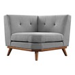 unique leather sectionals Modway Furniture Sofas and Armchairs Expectation Gray
