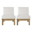 patio with furniture Modway Furniture Sofa Sectionals Natural White
