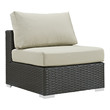 small modular outdoor sectional Modway Furniture Sofa Sectionals Outdoor Sofas and Sectionals Canvas Antique Beige