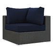 very 3 piece living room set Modway Furniture Sofa Sectionals Canvas Navy