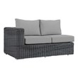 brown leather modern sectional Modway Furniture Sofa Sectionals Canvas Gray