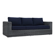 gray patio sofa Modway Furniture Sofa Sectionals Canvas Navy