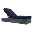 3 piece patio conversation set Modway Furniture Daybeds and Lounges Canvas Navy
