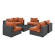4pc conversation set Modway Furniture Sofa Sectionals Canvas Tuscan