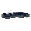 l shaped sofa garden Modway Furniture Sofa Sectionals Canvas Navy