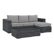 at home outdoor sofa Modway Furniture Sofa Sectionals Canvas Gray