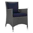 black gold dining chairs Modway Furniture Bar and Dining Canvas Navy