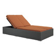 outdoor chaise pillow Modway Furniture Daybeds and Lounges Chocolate Tuscan