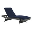wicker patio furniture loveseat Modway Furniture Daybeds and Lounges Canvas Navy