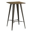 high bar kitchen table Modway Furniture Bar and Dining Tables Bar Tables Brown