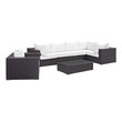sofa chair outdoor Modway Furniture Sofa Sectionals Espresso White