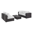 cover for outdoor patio furniture Modway Furniture Sofa Sectionals Espresso White