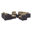cheap outdoor lounges Modway Furniture Sofa Sectionals Espresso Mocha