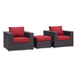 chairs for outside porch Modway Furniture Sofa Sectionals Espresso Red