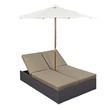 3 piece aluminum patio set Modway Furniture Daybeds and Lounges Espresso Mocha
