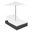 modway convene patio furniture Modway Furniture Daybeds and Lounges Espresso White