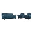 dark blue sectional with chaise Modway Furniture Sofas and Armchairs Azure