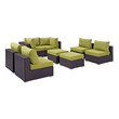 at home outdoor sectional Modway Furniture Sofa Sectionals Espresso Peridot
