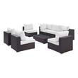 outdoor dining furniture stores near me Modway Furniture Sofa Sectionals Espresso White