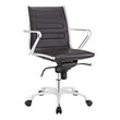 ergonomic chair without arms Modway Furniture Office Chairs Brown