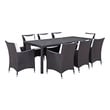 outdoor table and chairs for 8 Modway Furniture Bar and Dining Espresso White