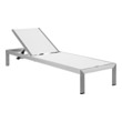 lanai furniture sets Modway Furniture Daybeds and Lounges Outdoor Sofas and Sectionals Silver White