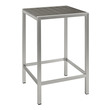 dining bar table and chairs Modway Furniture Bar and Dining Bar Tables Silver Gray
