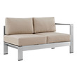 outdoor patio furnishings Modway Furniture Sofa Sectionals Silver Beige