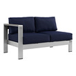 aluminum patio furniture sectional Modway Furniture Sofa Sectionals Silver Navy
