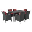white dining tables for sale Modway Furniture Bar and Dining Dining Room Sets Canvas Red